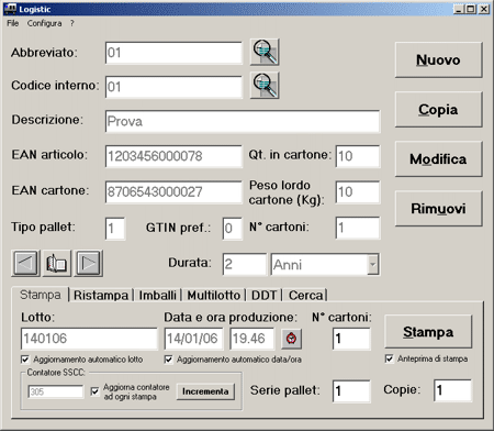 [Logistic - interfaccia principale]